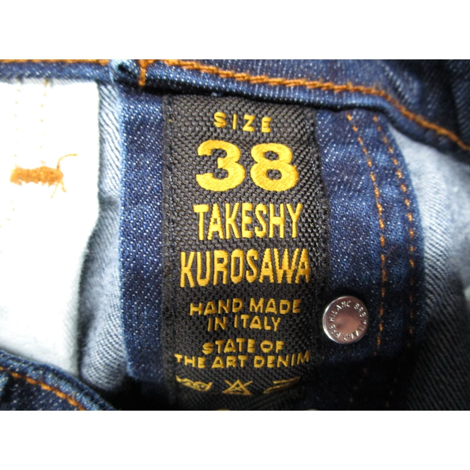 Takeshy Kurosawa Takeshy Kurosawa Jeans Men 38 Blue Taper Button Fly Denim Made in Italy 38x28 Size US 38 / EU 54 - 4 Thumbnail
