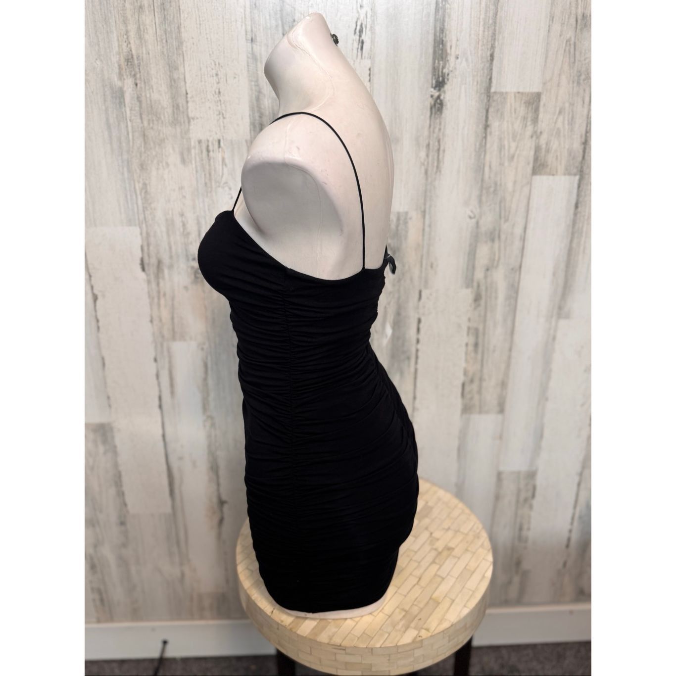 Other Windsor Black Ruched Mini Dress – Size M Size M / US 6-8 / IT 42-44 - 3 Thumbnail