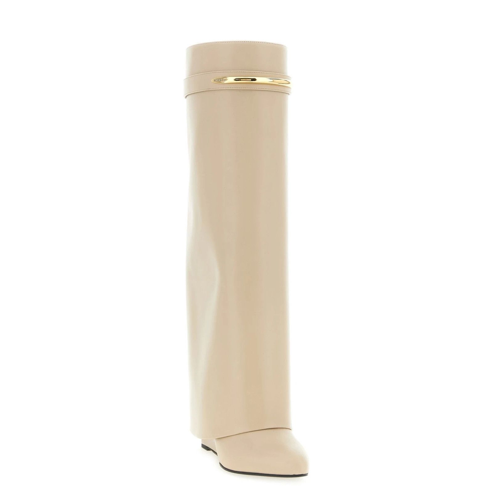 Givenchy GIVENCHY Shark Beige Leather 95mm Heel Boots New & Authentic Size US 8 / IT 38 - 2 Thumbnail