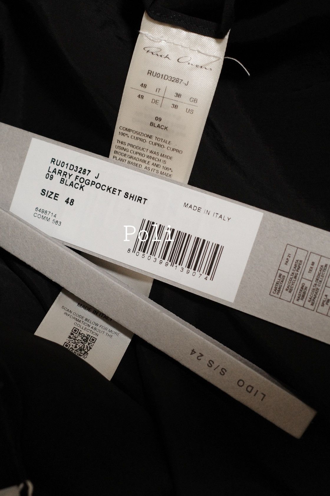 Rick Owens RICK OWENS LARRY SHIRT Size US M / EU 48-50 / 2 - 5 Thumbnail