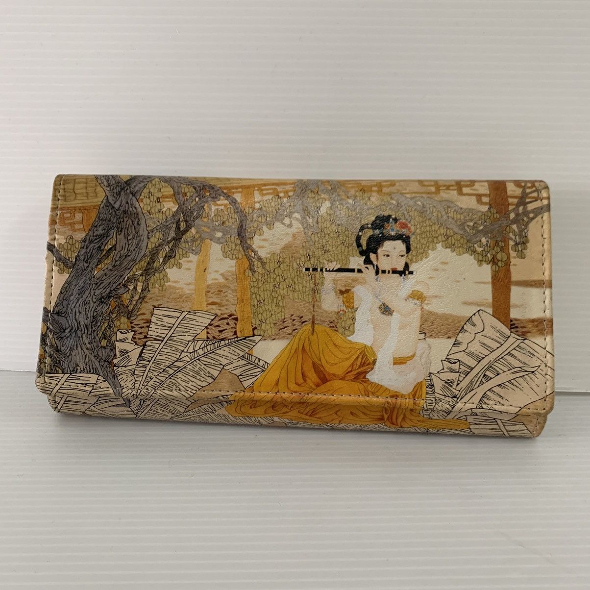 Japanese Brand Chinese Design Leather Vintage Wallet Size ONE SIZE - 5 Thumbnail