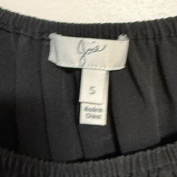 Joie Joie Black Short Sleeve Peasant Blouse Size S Size S / US 4 / IT 40 - 5 Thumbnail