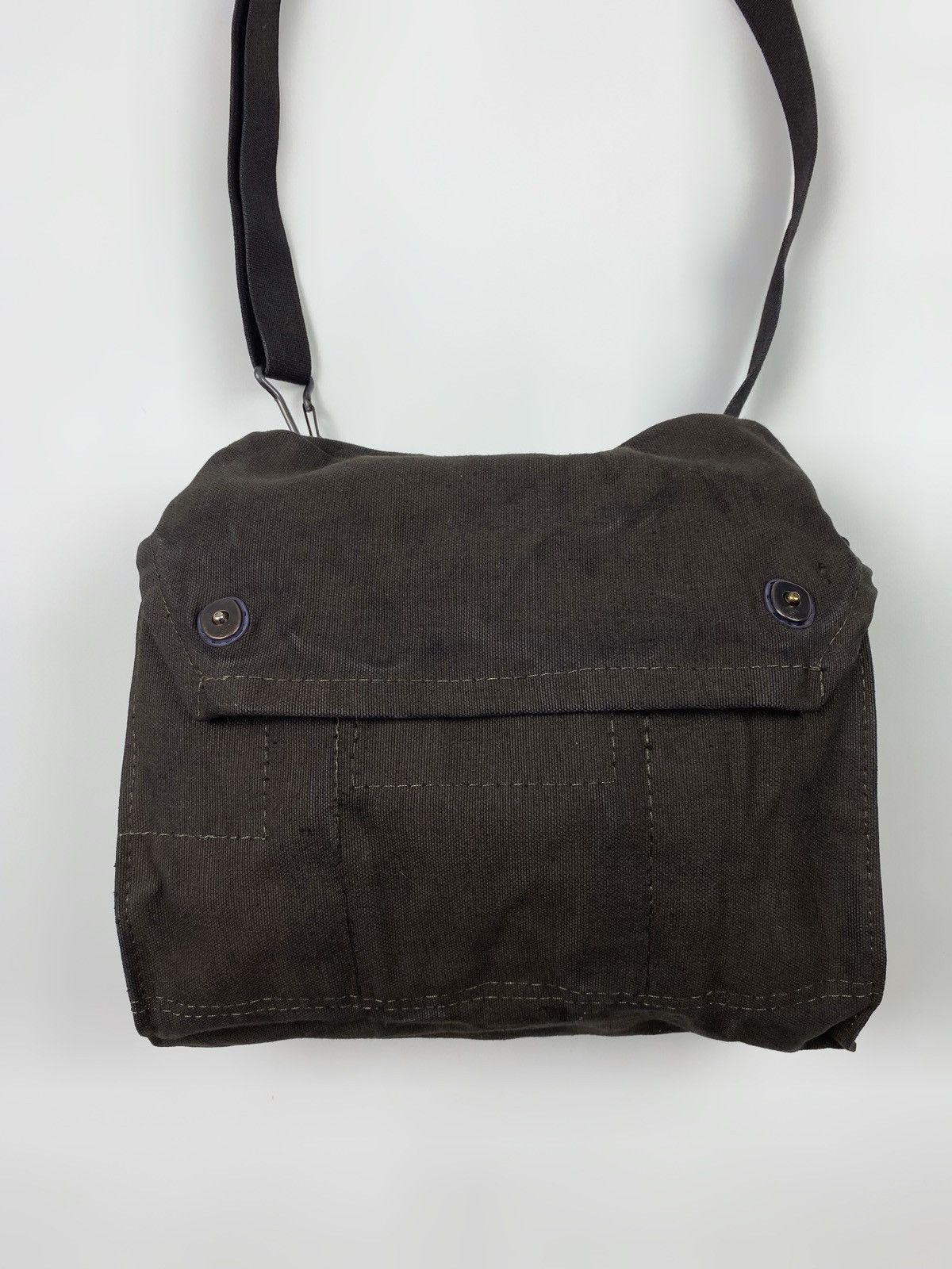 Vintage 80’s Vintage Garment Dyed Finnish Army Canvas Shoulder Bag Size ONE SIZE - 2 Thumbnail