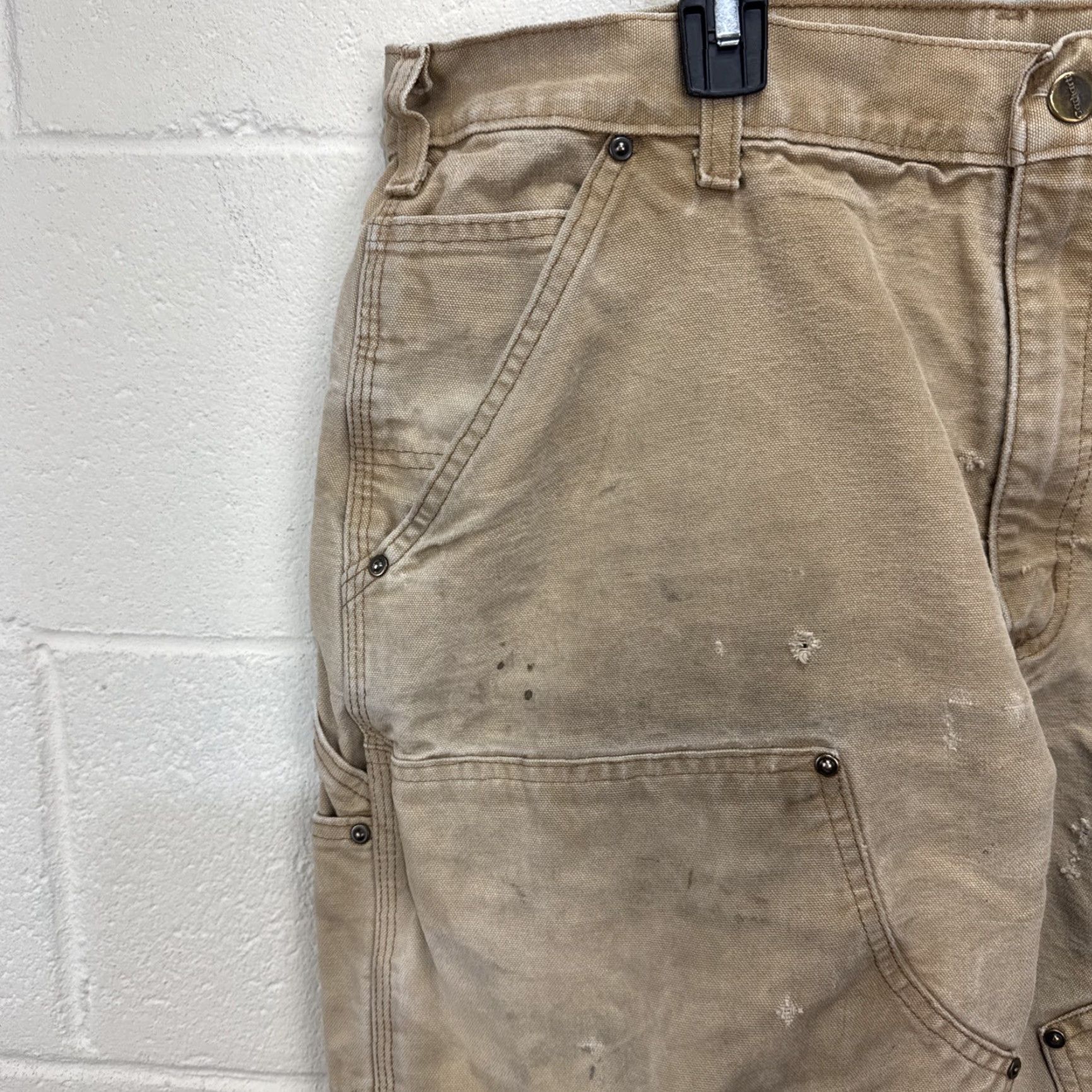 Carhartt VINTAGE Carhartt Men Pants Carpenter 38x30 Brown Canvas Workwear 90s Grunge Retro Size US 38 / EU 54 - 2 Thumbnail