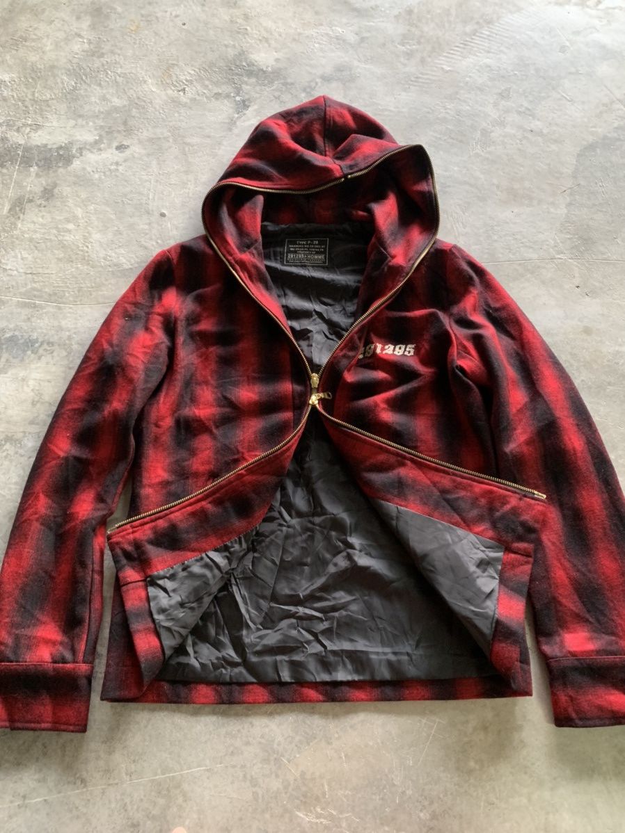 20471120 291295 hoodie wool flannel double way full zipper punk Size US M / EU 48-50 / 2 - 4 Thumbnail