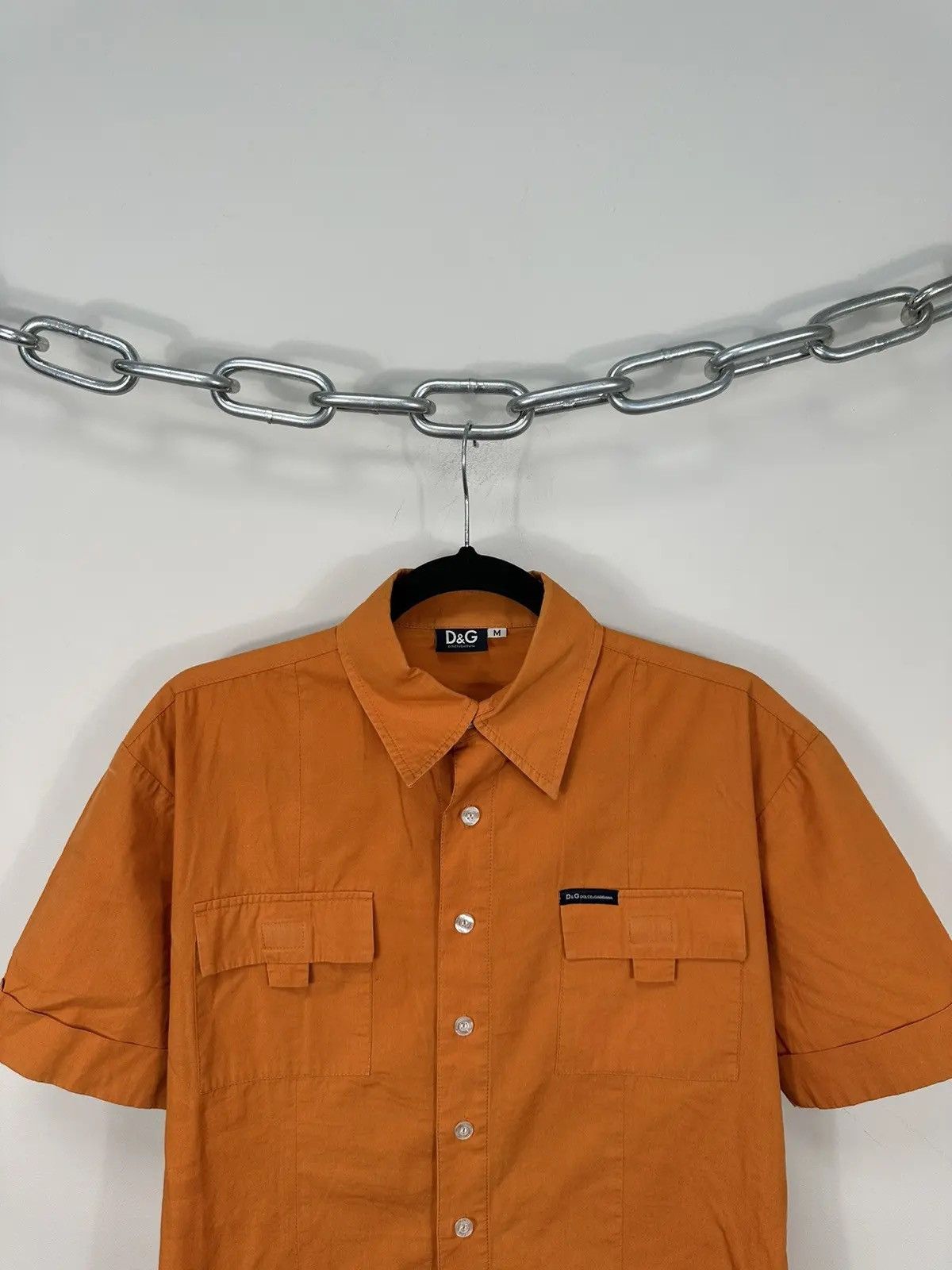 Dolce & Gabbana × Vintage Vintage Dolce & Gabbana Men's Pocket Logo Short Sleeve Shirt Size US M / EU 48-50 / 2 - 2 Thumbnail