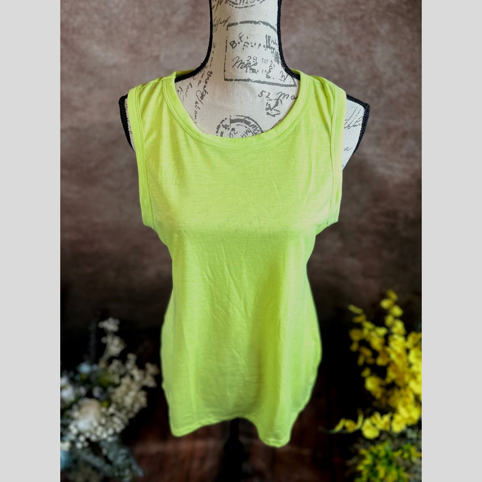 Other Hillary Muscle Tank Top Neon Green Size L Size L / US 10 / IT 46 - 7 Thumbnail