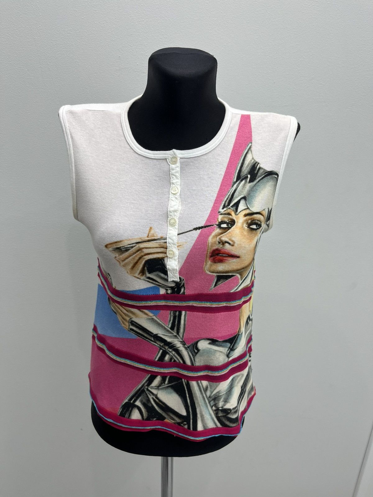 Vintage Custo Barcelona Y2K Tank Top Tee T-shirt