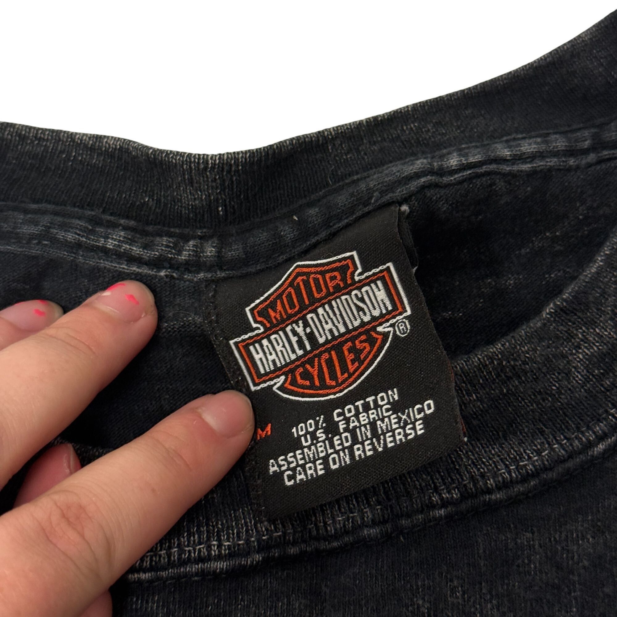 Harley Davidson Harley Davidson STONE WASH Motorcycle GOE Angleton Texas Tee Size US M / EU 48-50 / 2 - 6 Thumbnail