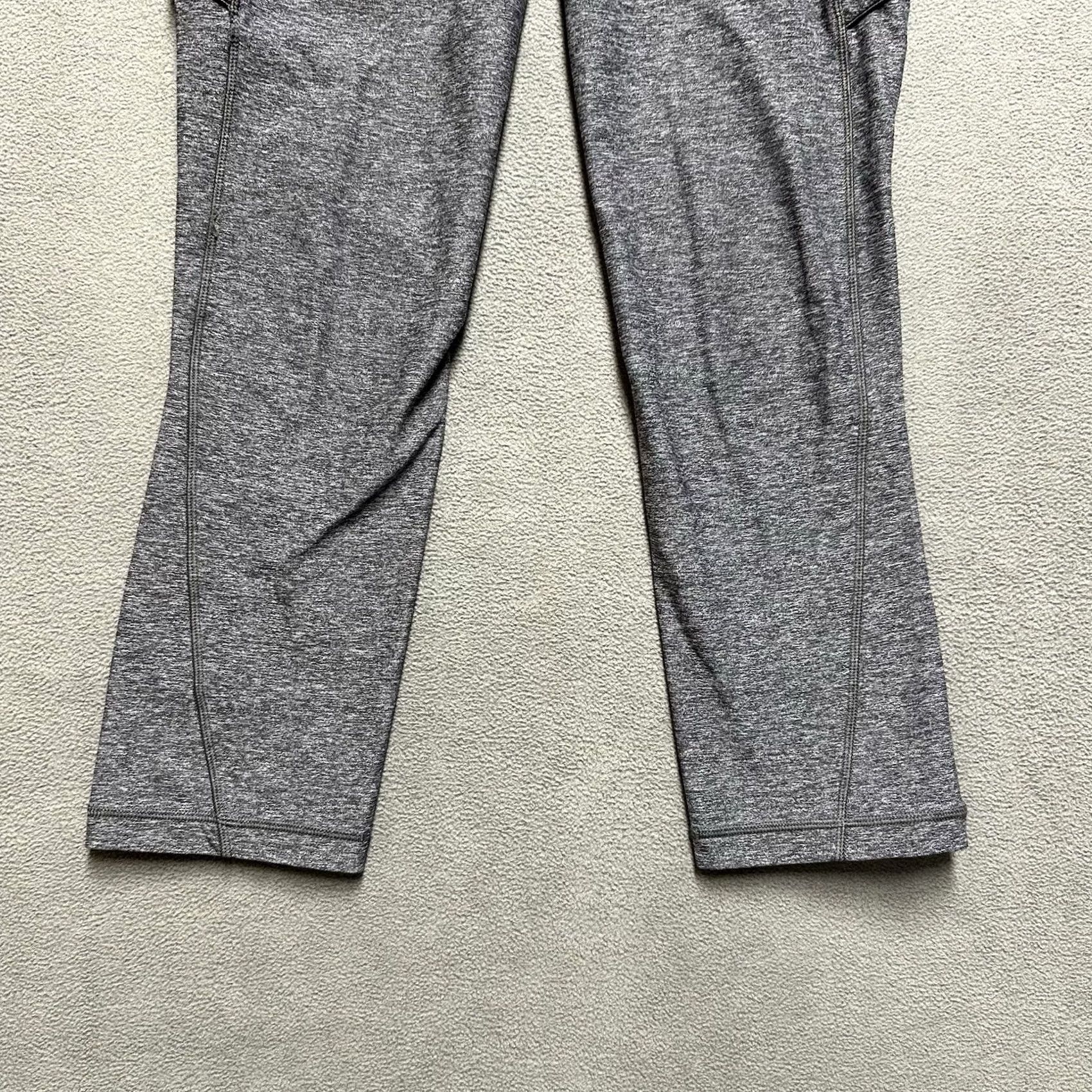 Lululemon Lululemon Leggings Womens 4 Heather Gray Run On Crop Athletic Stretch EUC Size 27" / US 4 / IT 40 - 4 Thumbnail