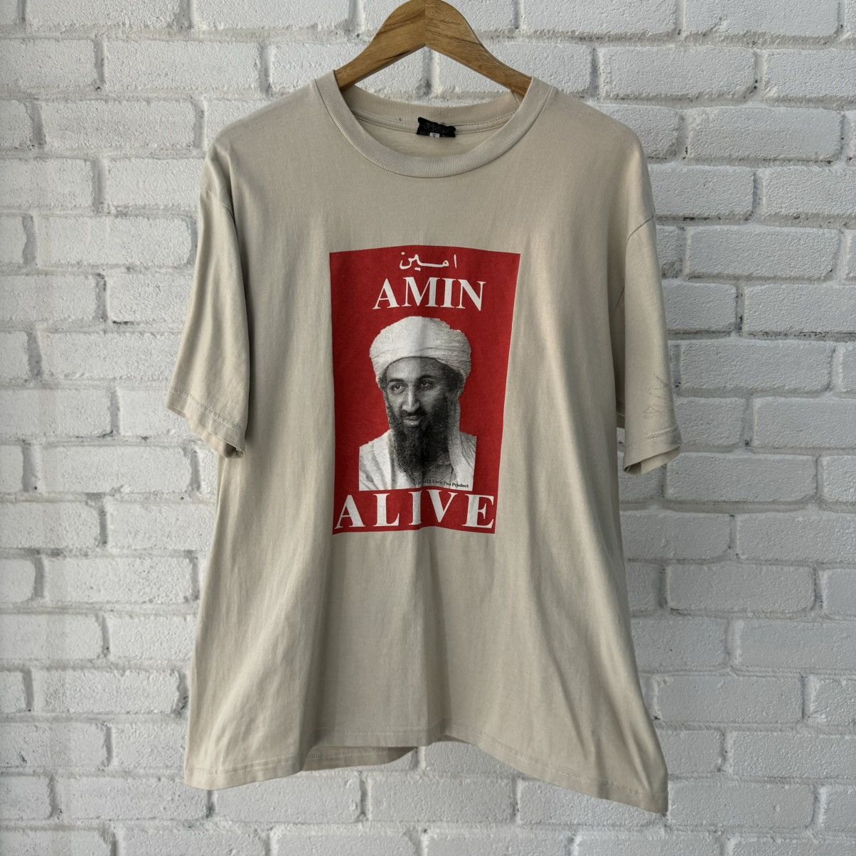 Vintage Osama Bin Laden Tee Size US L / EU 52-54 / 3 - 1 Thumbnail