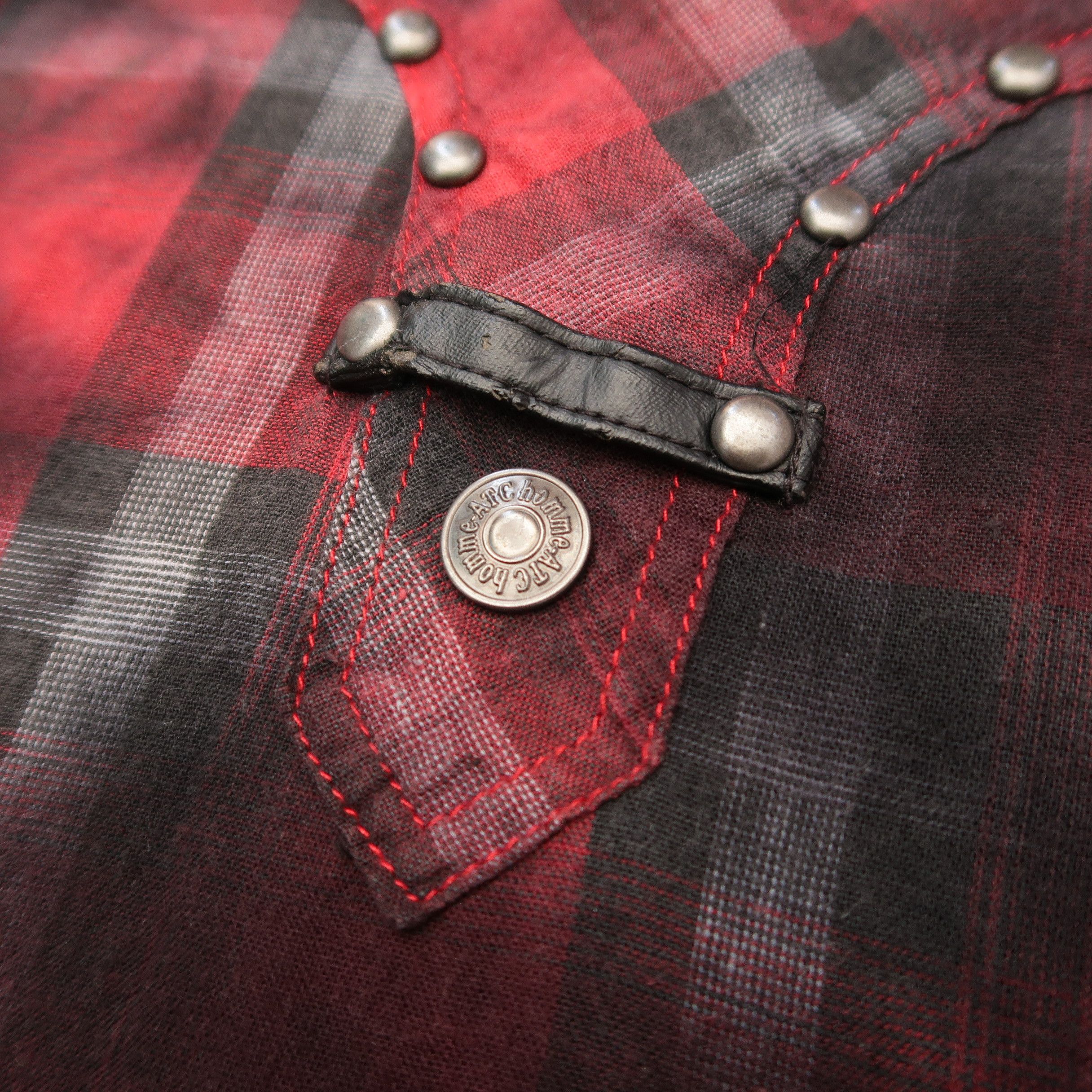 Japanese Brand 2000s If Six Was Nine Fog Pattern Punk Western Shirt Size US M / EU 48-50 / 2 - 9 Thumbnail