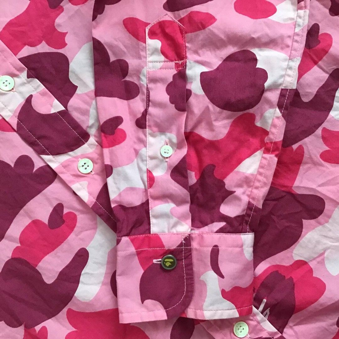 Bape 🔥Vintage🔥 BAPE Pink camo shirt a bathing ape NIGO Size US M / EU 48-50 / 2 - 5 Thumbnail