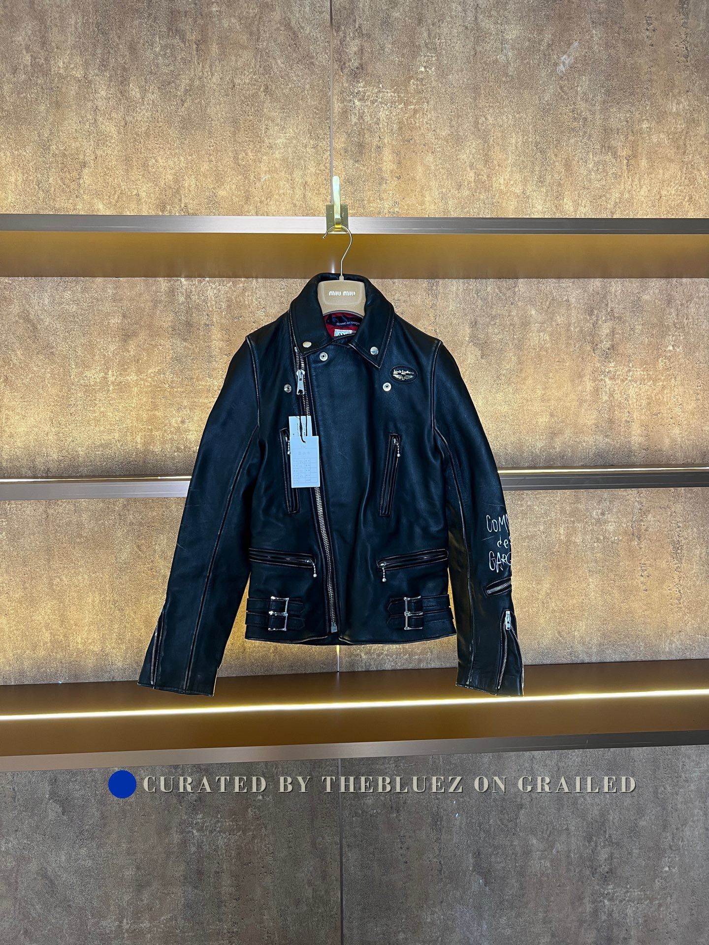 Comme des Garcons CDG X Lewis Leathers Leather Jacket | Grailed