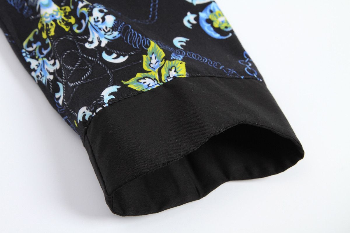 Other Black floral designer retro dresses with sleeves Size L / US 10 / IT 46 - 5 Thumbnail