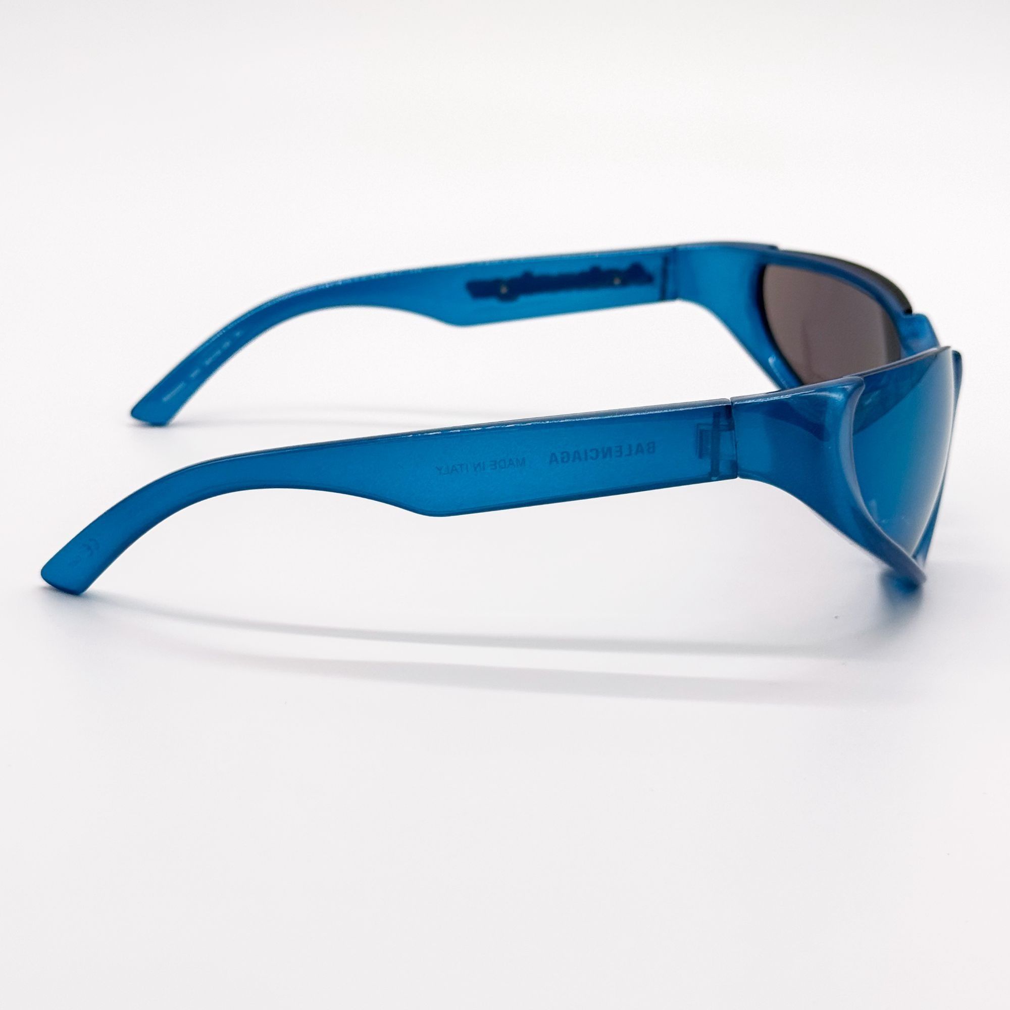 Balenciaga NEW BALENCIAGA BB0202S 003 SUNGLASSES BLUE OVERSIZED WOMEN Size ONE SIZE - 6 Thumbnail