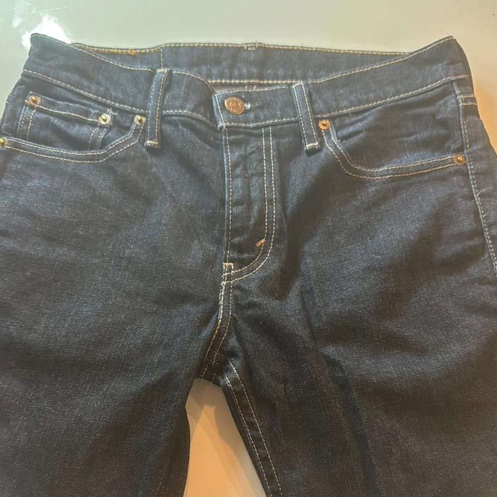 Levi's Levi's 511 cropped dark blue jeans- size 30 Size 30" / US 8 / IT 44 - 3 Thumbnail