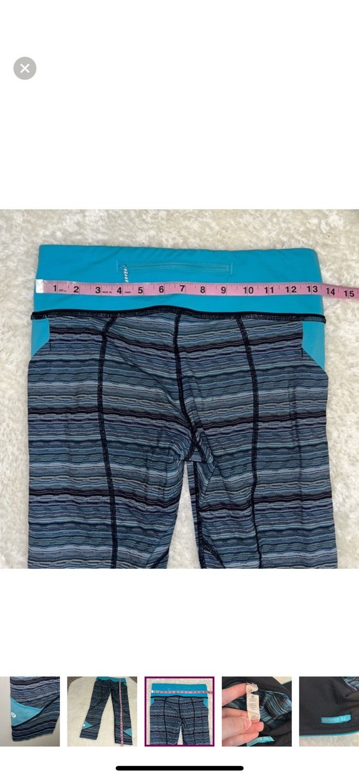 Lululemon Lululemon pace rival crop leggings size 6 Size 28" / US 6 / IT 42 - 7 Thumbnail