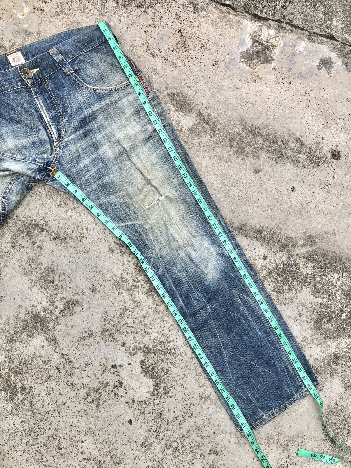 Edwin EDWIN BLUE TRIP BUCKLE BACK DISTRESSED DENIM Size US 37 - 12 Thumbnail