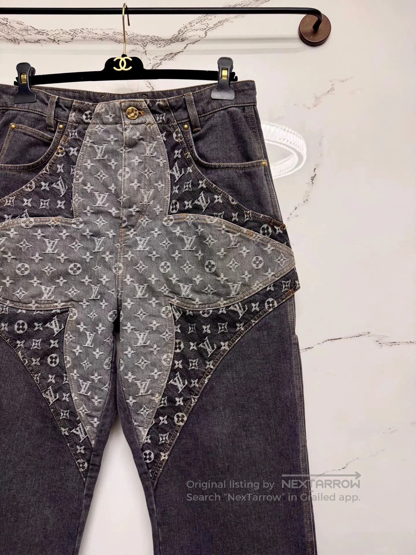 Louis Vuitton louis vuitton gray logo denim pants. Size US 31 - 2 Thumbnail