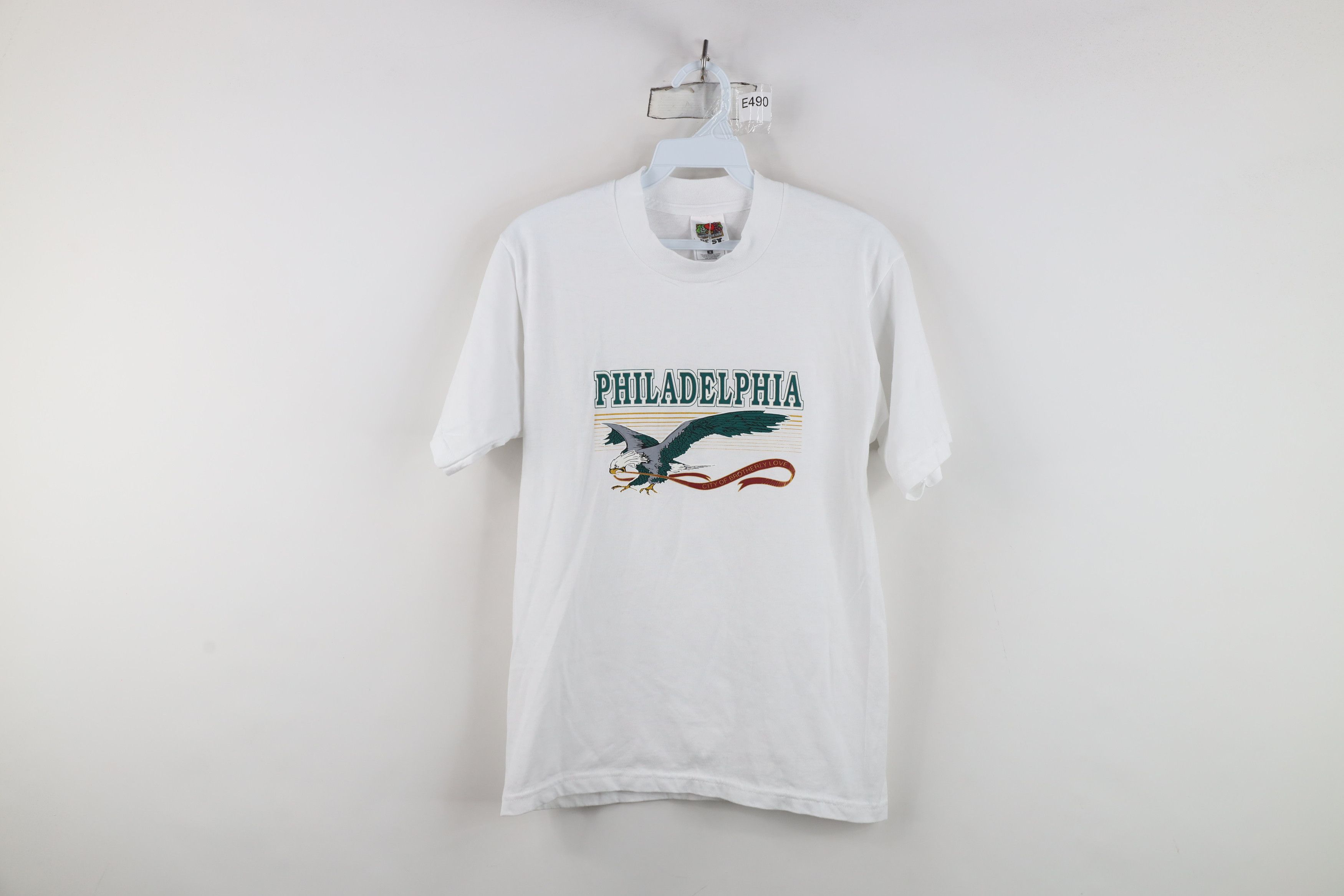 Fruit Of The Loom Vintage 90s City of Brotherly Love Short Sleeve T-Shirt Size S / US 4 / IT 40 - 1 Thumbnail