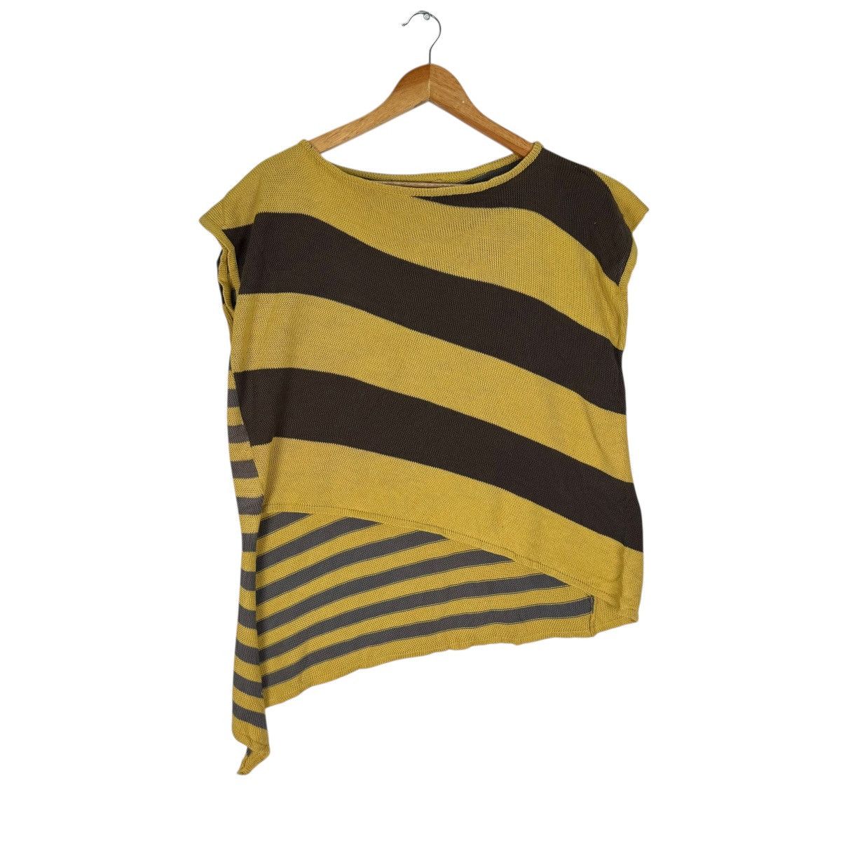 Issey Miyake 🔥70s ISSEY MIYAKE KNITWEAR STRIPED SLEEVELESS Size M / US 6-8 / IT 42-44 - 4 Thumbnail