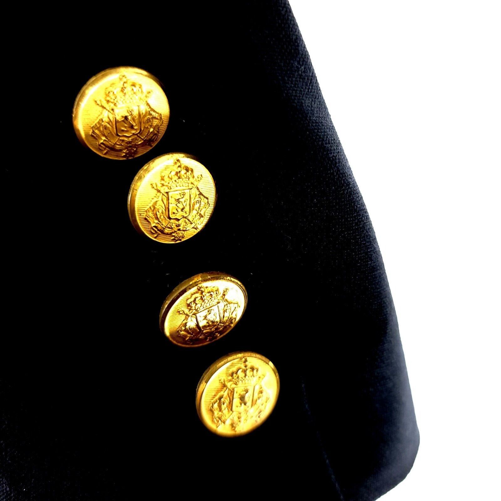Vintage Tailors Row Deansgate Worsted Wool 2 Gold Button Blazer 44L Size 44L - 3 Thumbnail
