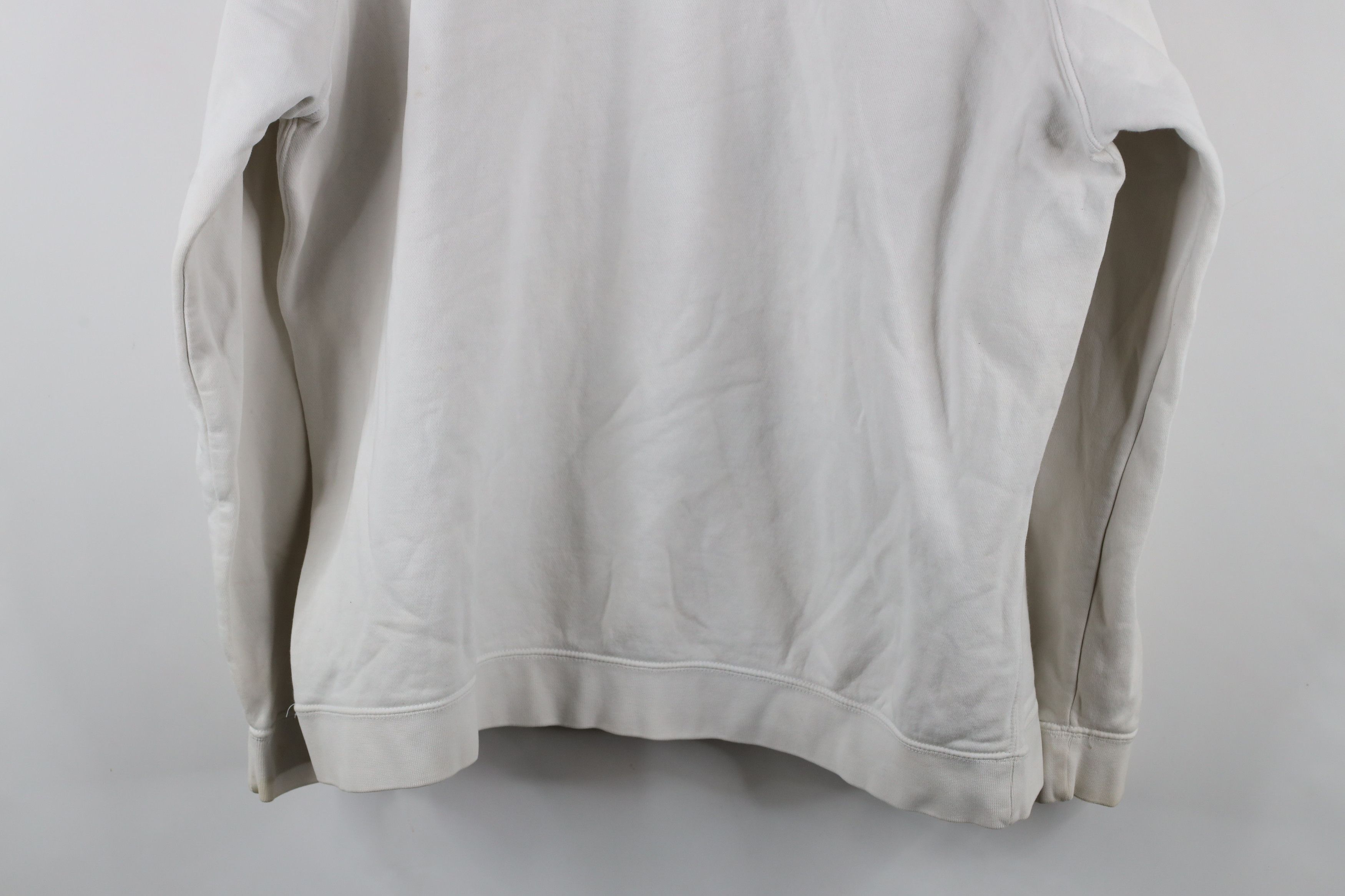 Nike × Vintage Vintage Y2K Nike Travis Scott Mini Swoosh Hoodie Off White Size US XXL / EU 58 / 5 - 14 Thumbnail