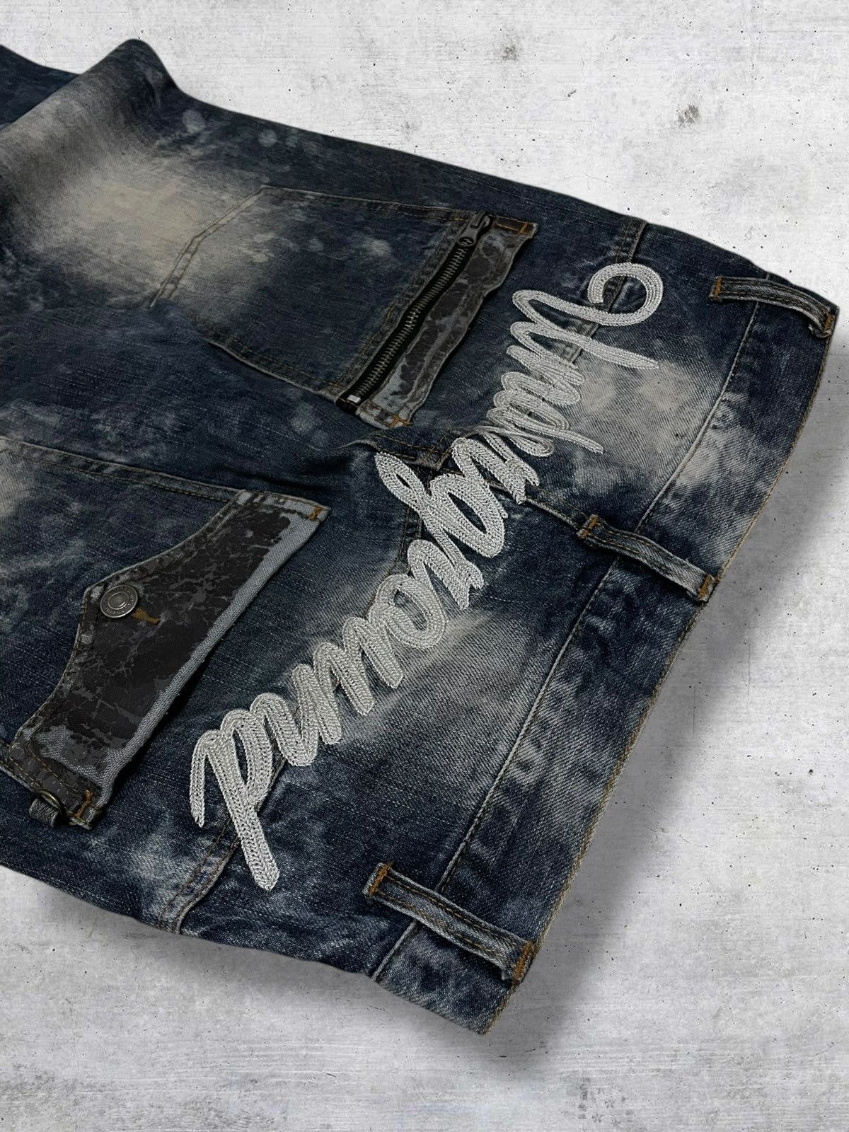 semanticdesign NYLAUS 1990S JAPAN DESIGNER UNDERGROUND DAICOCK PRINT DENIM Size US 29 - 6 Thumbnail