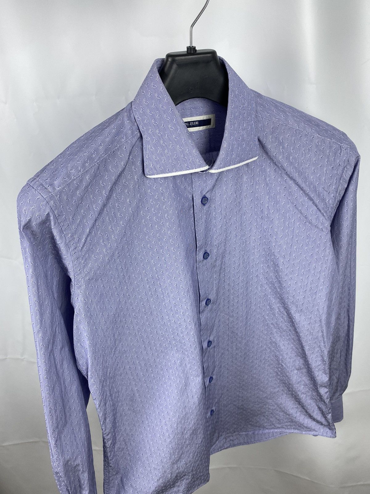 Pal Zileri Pal Zileri Paisley Print Shirt Button Up size 15 1/2 39 Size US S / EU 44-46 / 1 - 6 Thumbnail