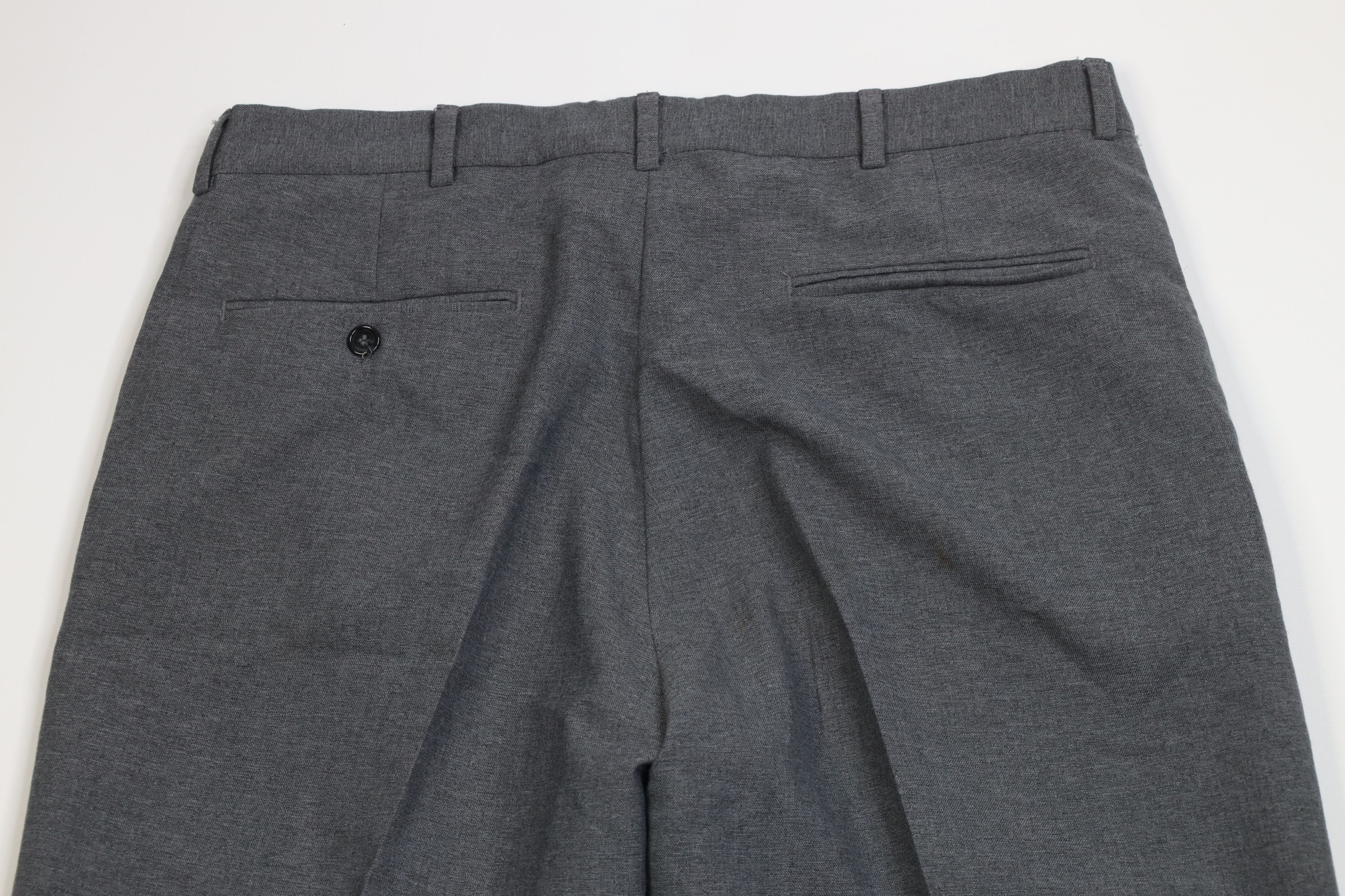 Vintage Vintage 70s Streetwear Knit Wide Leg Chino Pants USA Gray Size US 34 / EU 50 - 10 Thumbnail