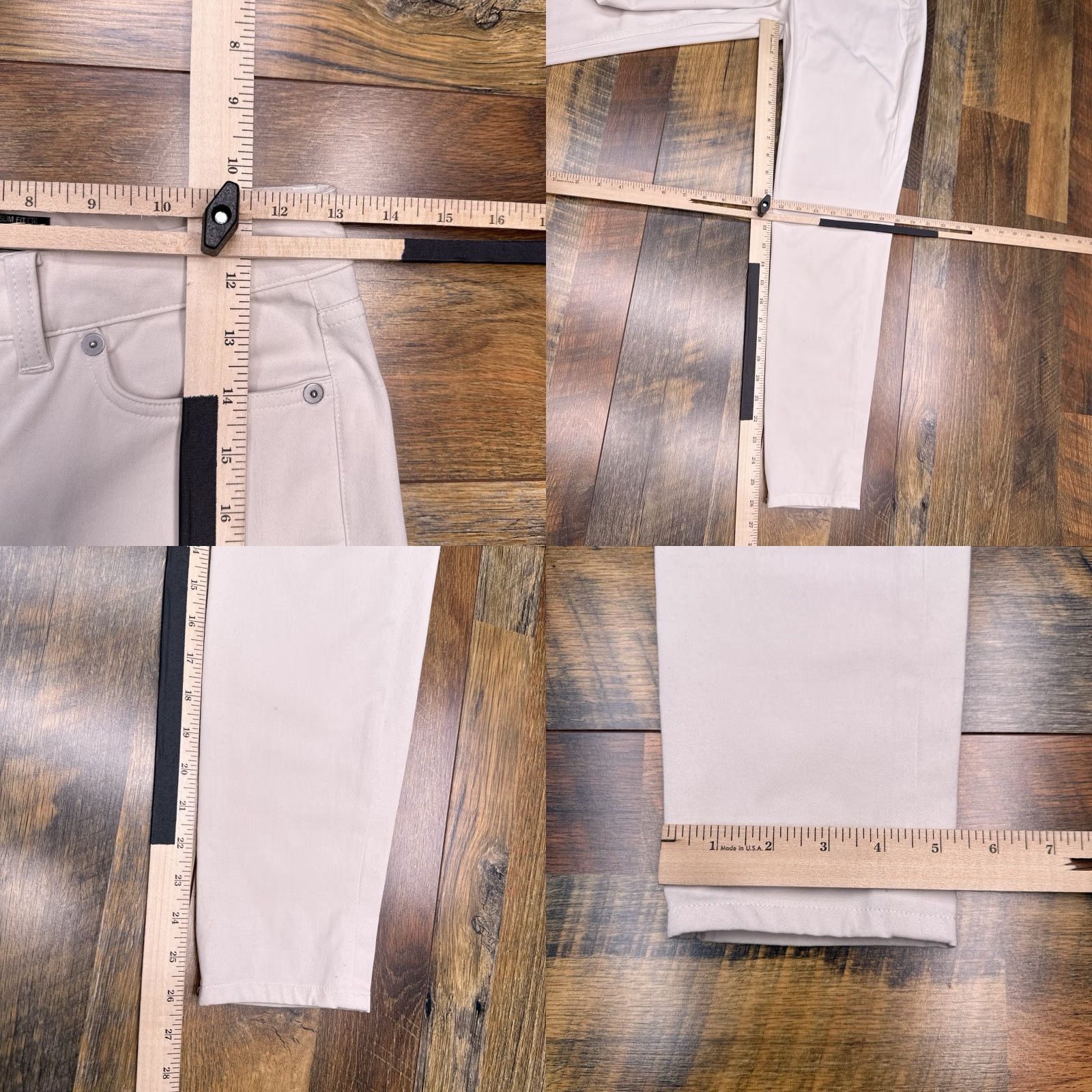 Nike Nike Dri-FIT Slim Fit Pants Womens 2 Beige Tapered Regular 26in Inseam Cotton Blend Stretch Size 26" / US 2 / IT 38 - 8 Thumbnail