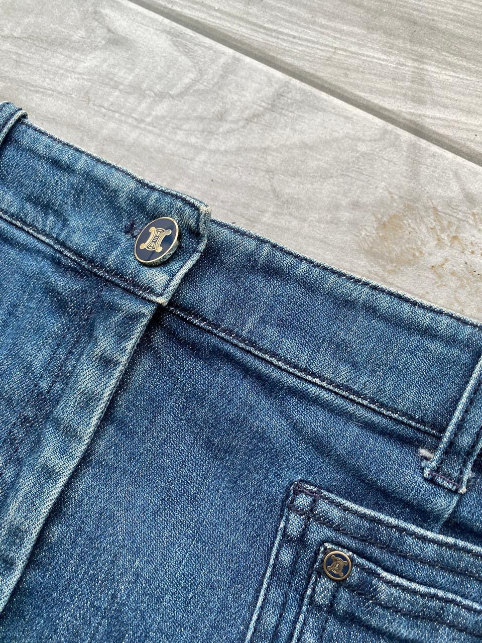 Celine Vintage Y2K Celine Denim Skirts Size 26" / US 2 / IT 38 - 7 Thumbnail