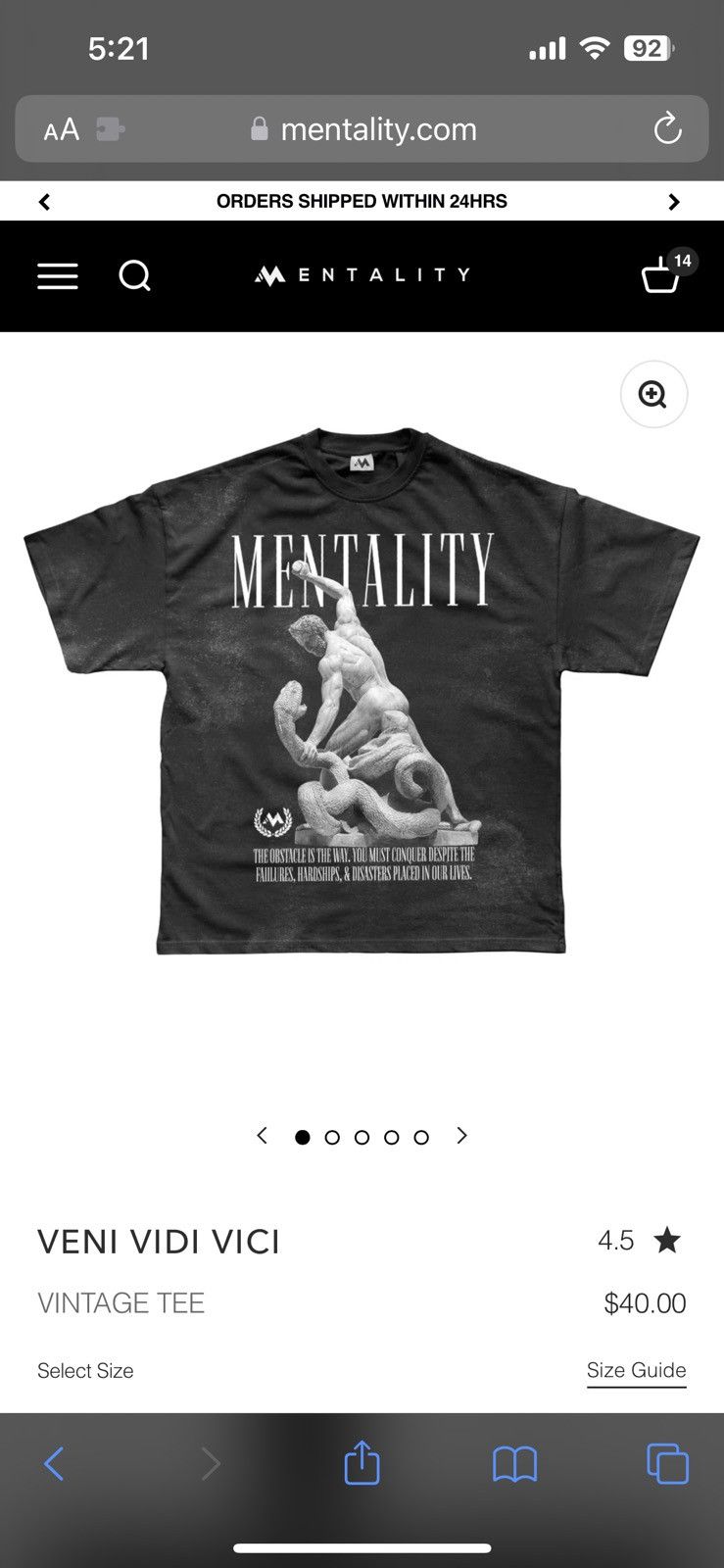 Vintage Mentality t-shirt greek mythology brand new Size US L / EU 52-54 / 3 - 2 Thumbnail
