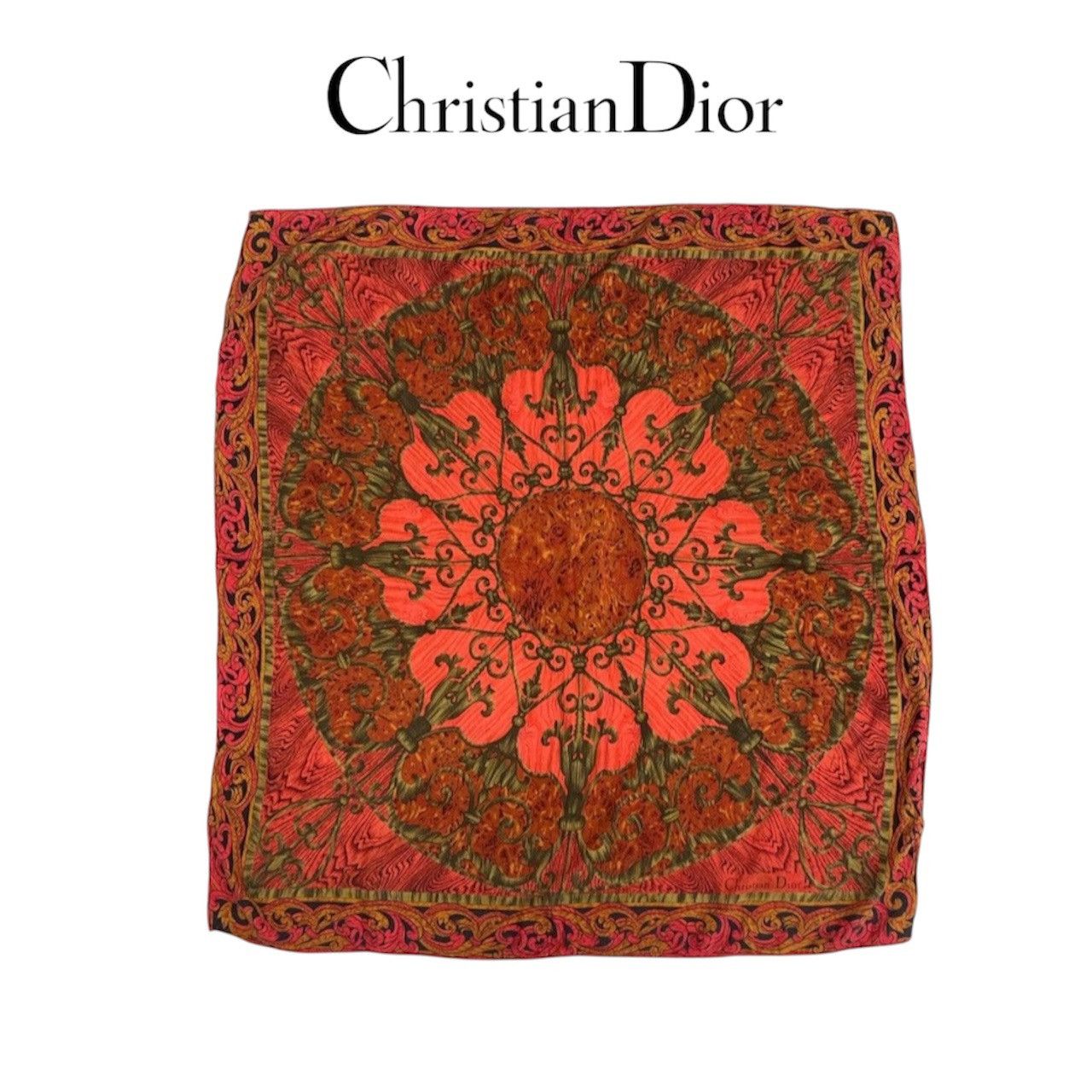 Christian Dior Monsieur Christian Dior Vintage Silk Handkerchief Neckerchief Bandana Size ONE SIZE - 1 Thumbnail
