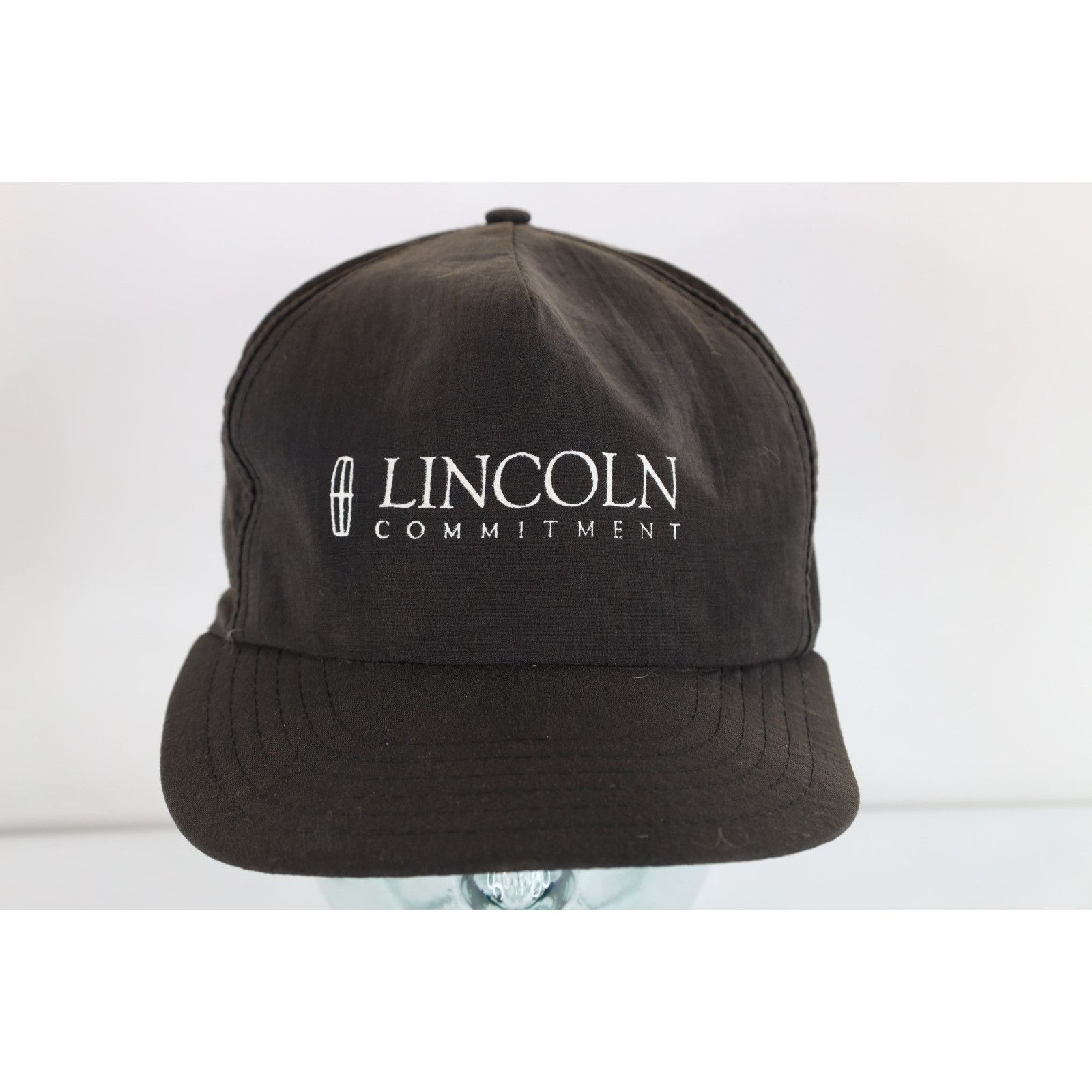 Vintage Vintage 80s 90s Spell Out Lincoln Car Sun Faded Snapback Hat Size ONE SIZE - 1 Thumbnail