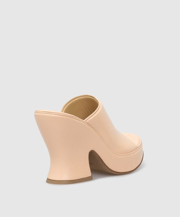 Bottega Veneta o1y0725 Mules in Blush Size US 7 / IT 37 - 2 Thumbnail