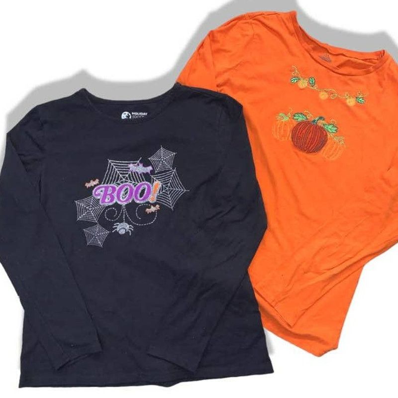 Other VINTAGE Y2K Halloween Shirt Embroidery Pumpkin Long Sleeve Size S / US 4 / IT 40 - 6 Thumbnail