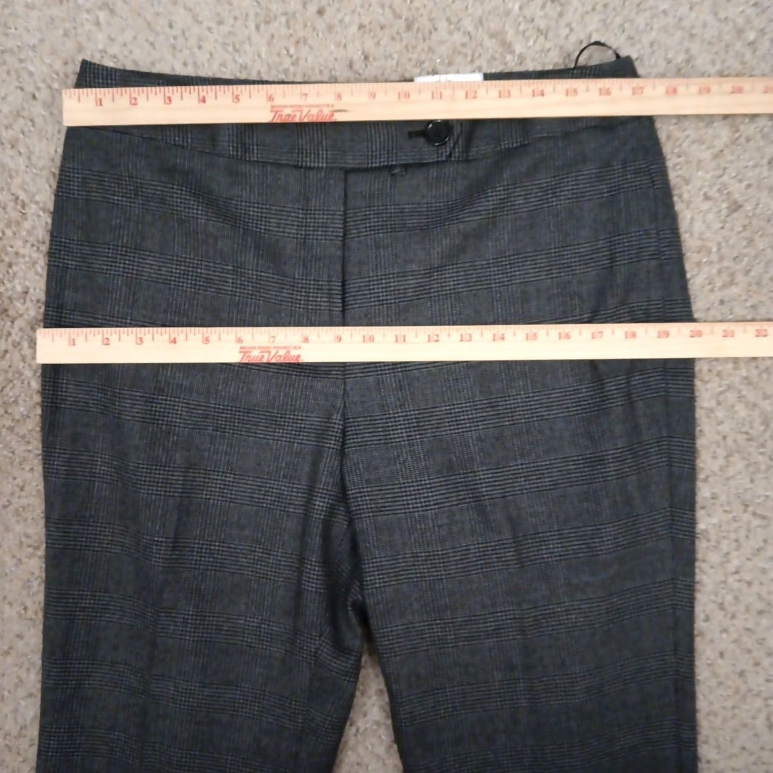 Jones New York Jones New York Dress Pants Womens Size 12 Gray Plaid Lined 34x29 High Rise Pants Mens Womens Girls Size 34" / US 12 / IT 48 - 2 Thumbnail