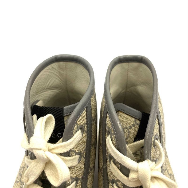 Gucci Gucci Grey High-Top Sneakers with Double G Size US 5.5 / EU 38 - 5 Thumbnail