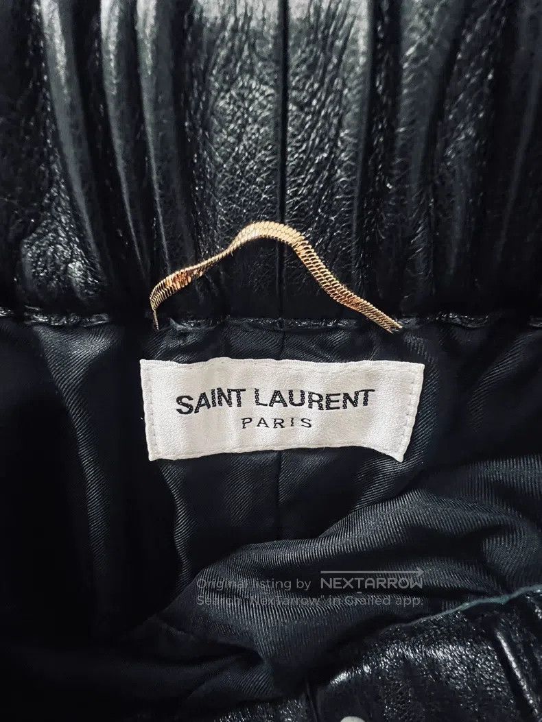 Saint Laurent Paris Saint Laurent Paris size F36 Leather Shorts Size 36" / US 14 / IT 50 - 3 Thumbnail