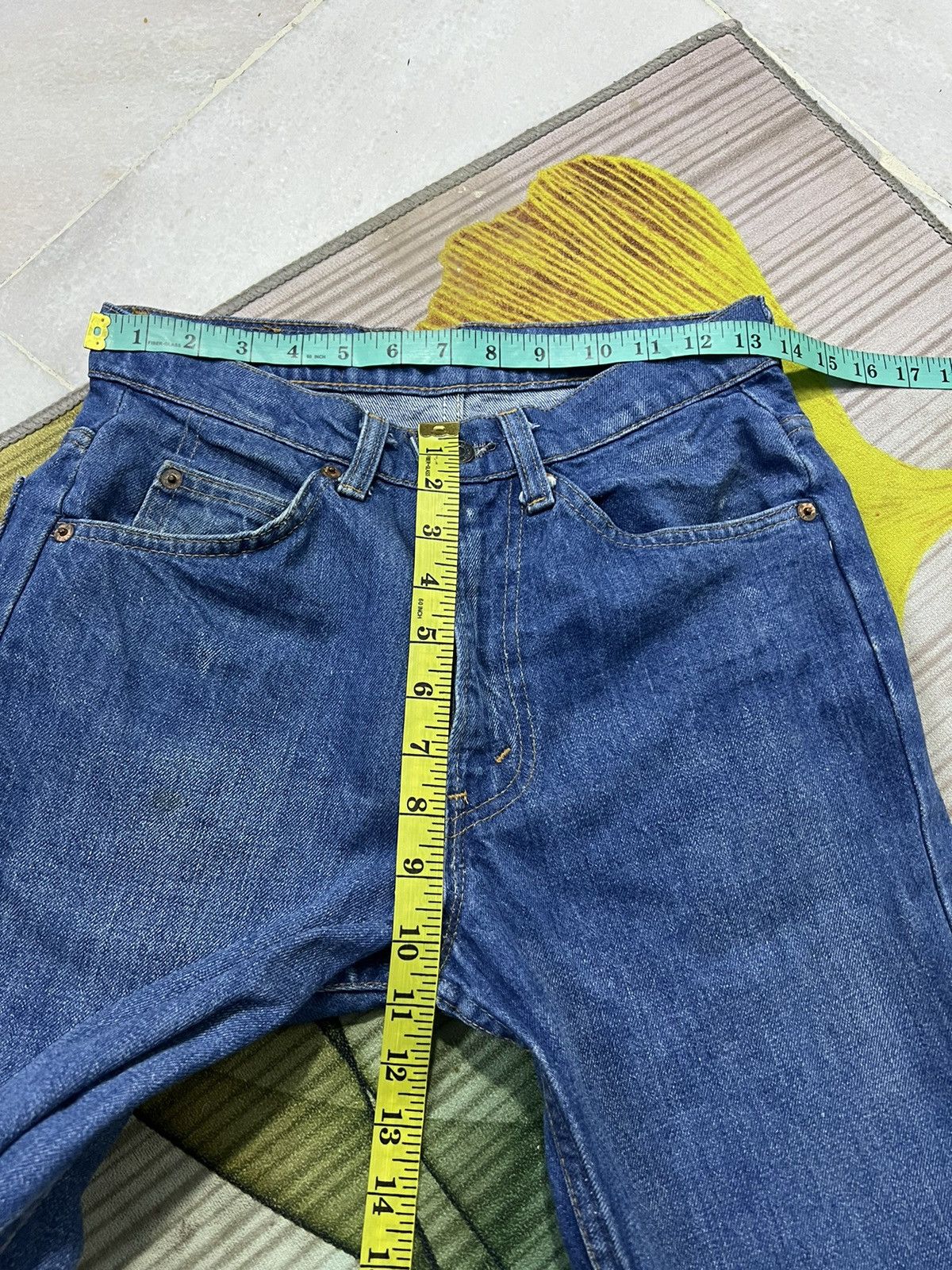 Levi's × Levi's Made & Crafted × Levi's Vintage Clothing FLARE💥VINTAGE 80’s LEVIS 517 ORANGE TAB BUTTON #8 Size US 27 - 10 Thumbnail