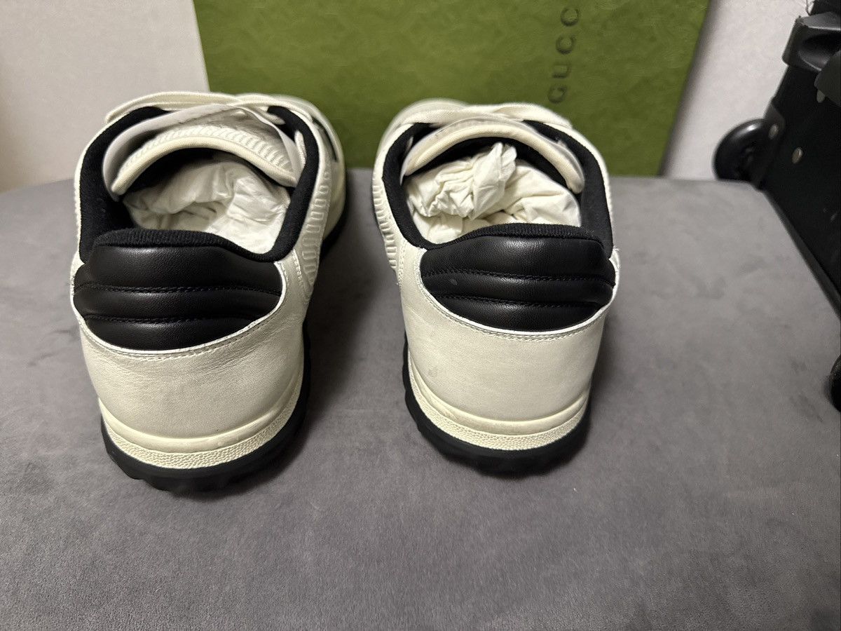 Gucci New Gucci GG Logo Sneakers Shoes Mac80 White Black Size US 12 / EU 45 - 9 Thumbnail