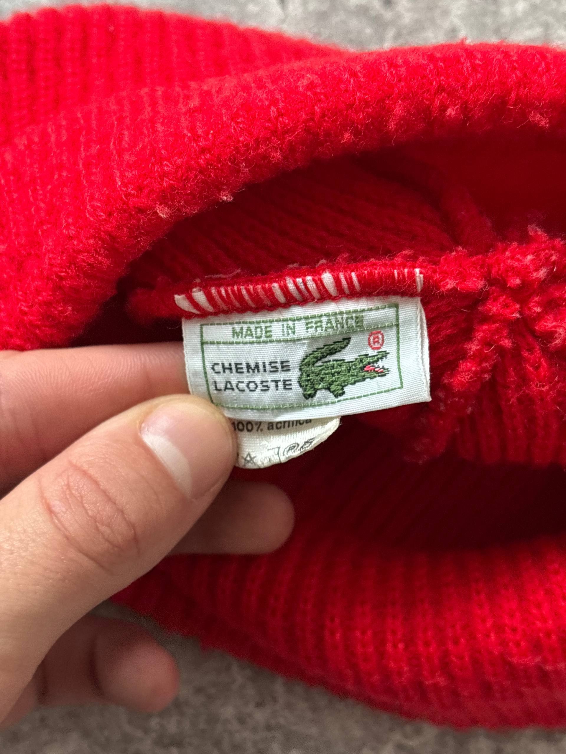 Lacoste Vintage Lacoste Made in France Red Hat Size ONE SIZE - 5 Thumbnail