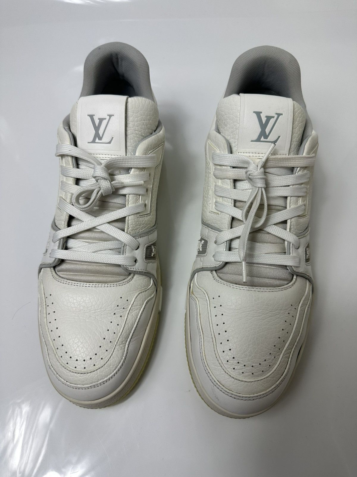 Louis Vuitton × Virgil Abloh LV Trainer White/Grey | Grailed