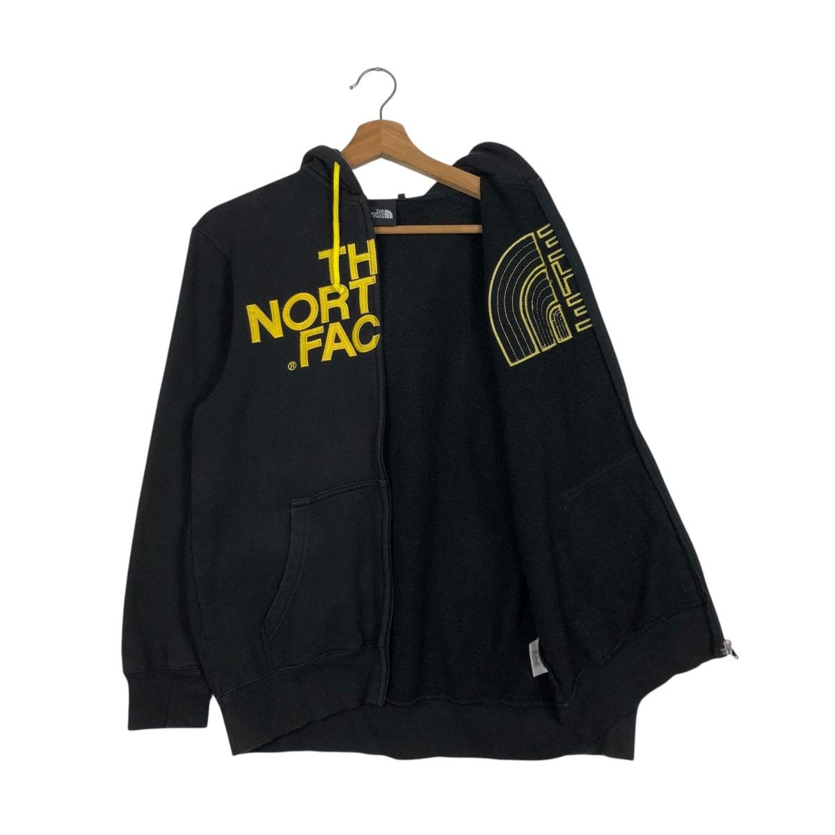 The North Face 🔥VINTAGE ZIPPER HOODIE THE NORTH FACE SPELL OUT BIG LOGO Size US M / EU 48-50 / 2 - 14 Thumbnail