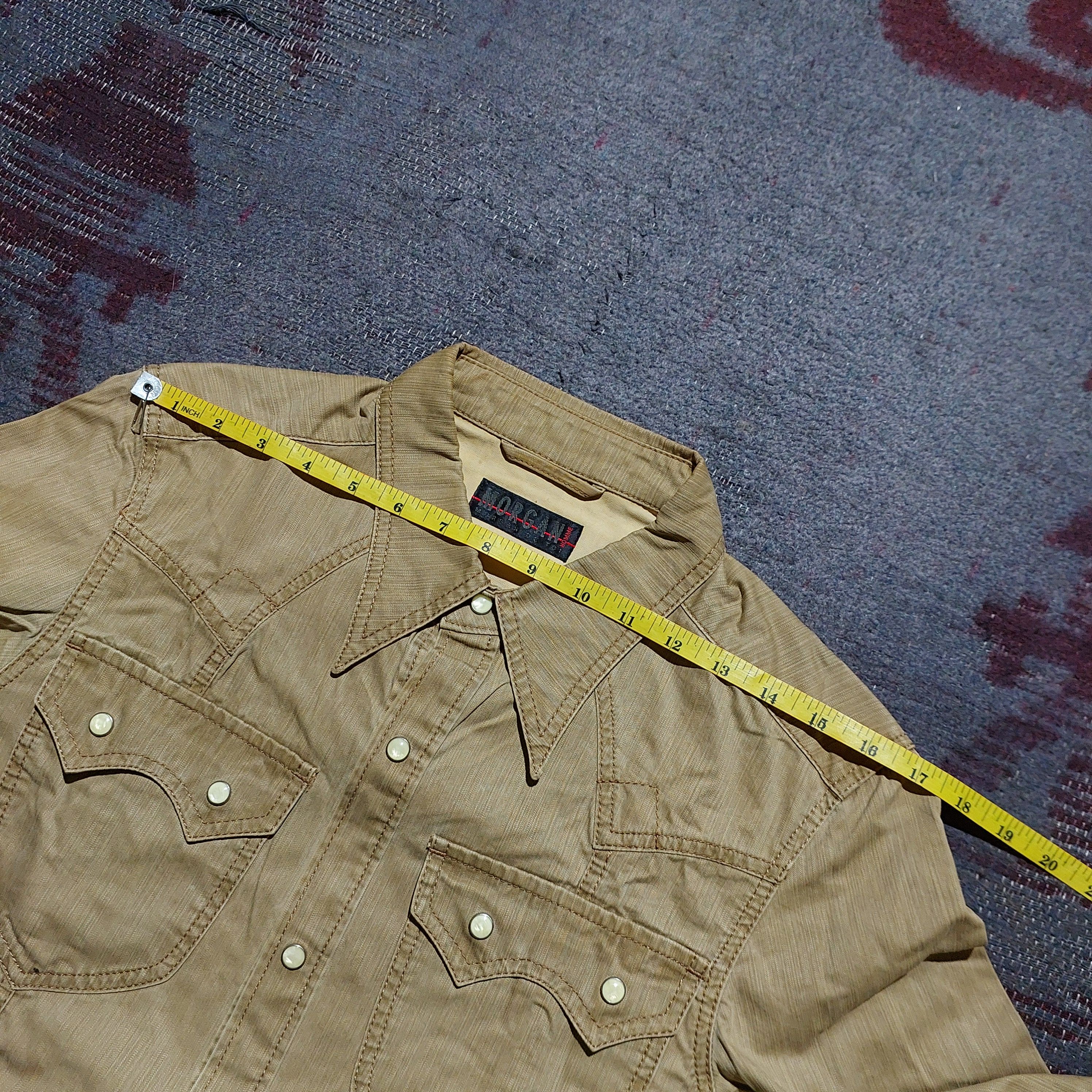 Morgan Homme Morgan Homme pearl button Western denim shirt Size US L / EU 52-54 / 3 - 14 Thumbnail