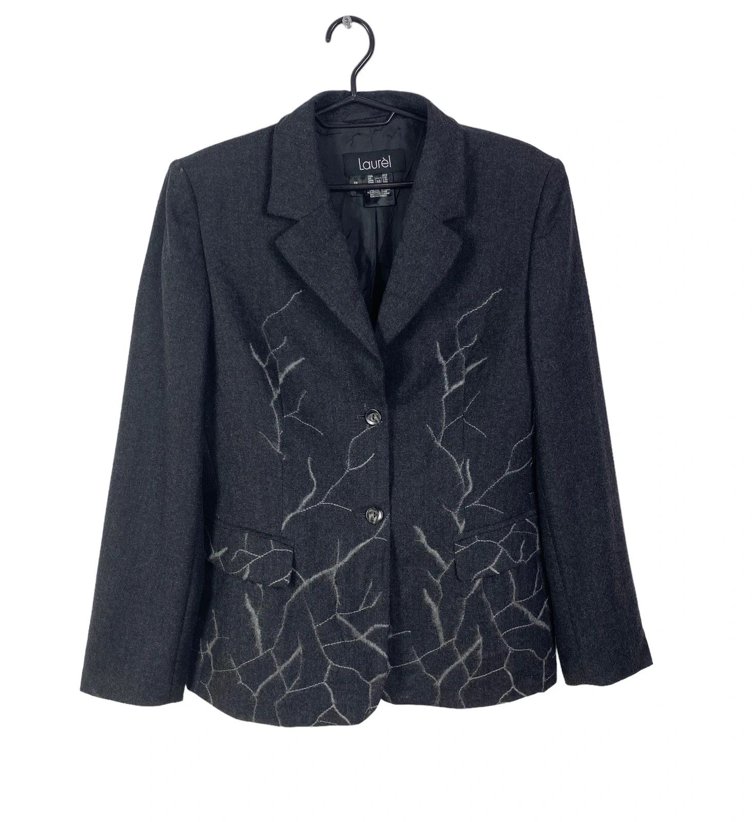 Laurel Laurel Vintage Printed Blazer Wool size DE38 Size S / US 4 / IT 40 - 8 Thumbnail