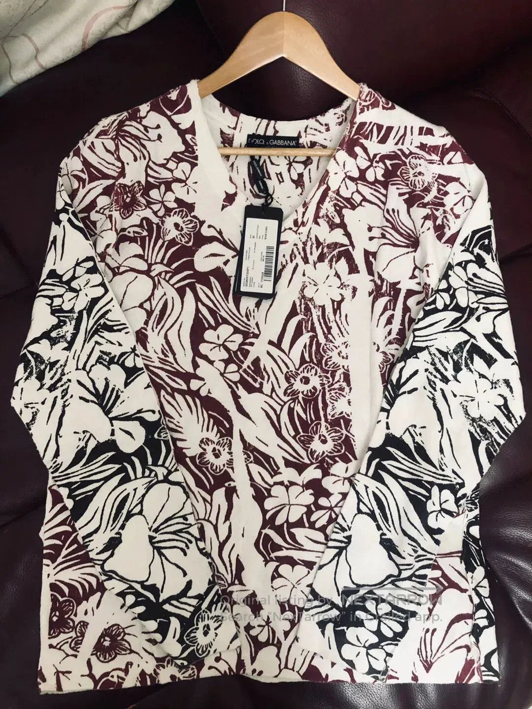 Dolce&Gabbana Floral Pullover Cotton Shirt.