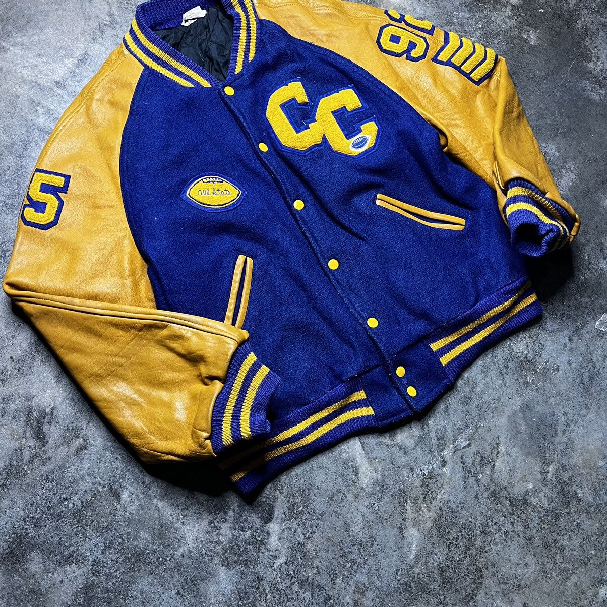 Vintage vintage 60s 70s chain stitch varsity jacket Size US L / EU 52-54 / 3 - 3 Thumbnail